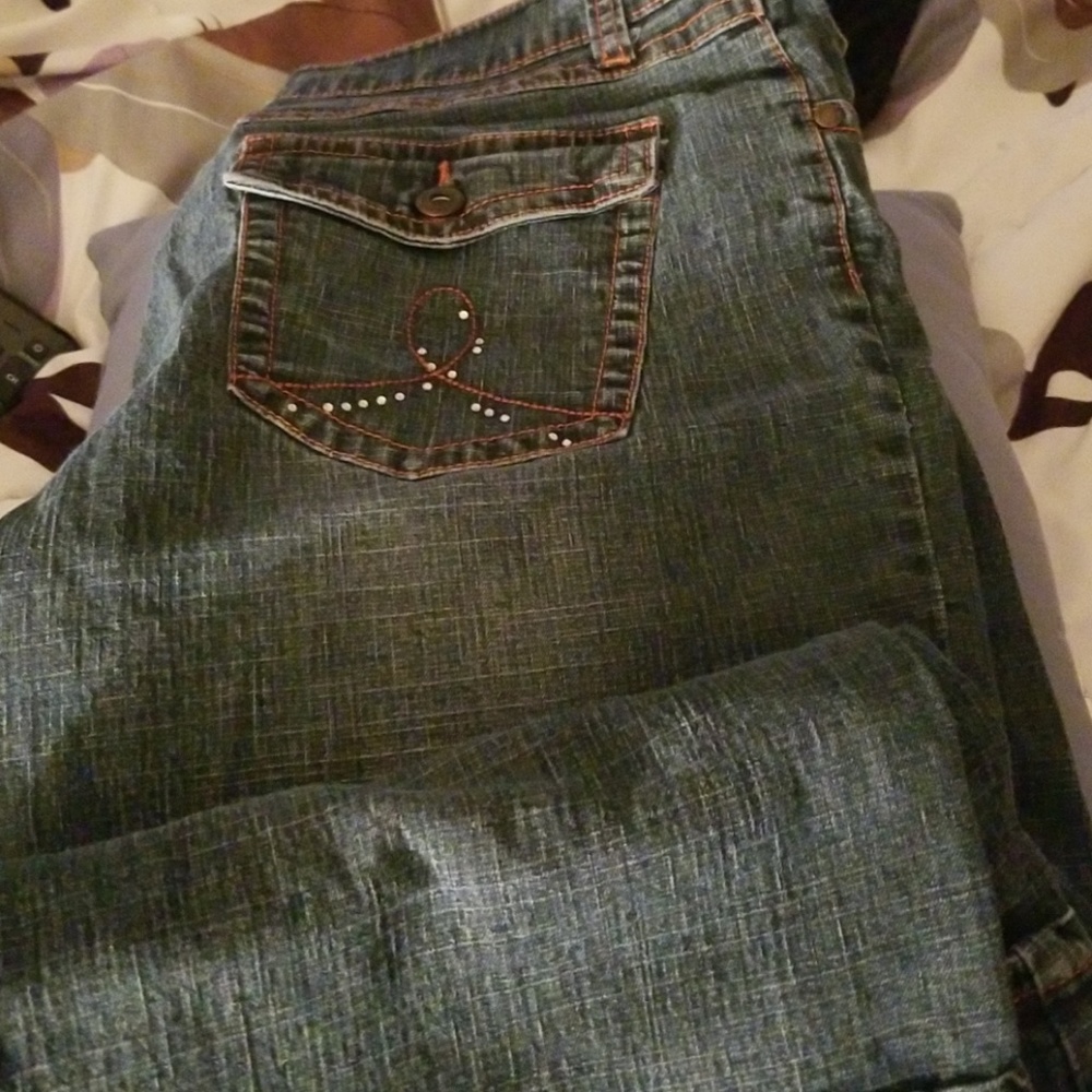 Denim capris
